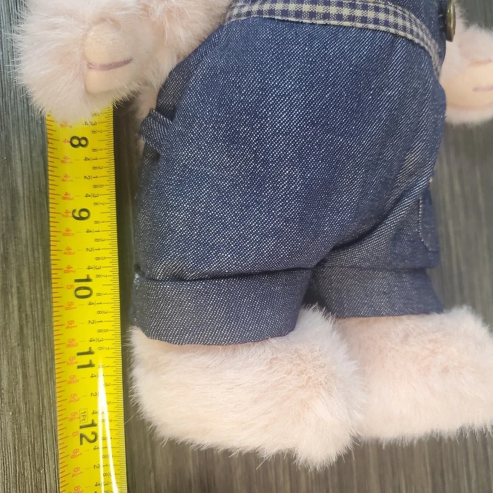 BOYD'S CRACKER BARREL EXCLUSIVE PLUSH STUFFED PINK PIG HAMILTON IN OVERALLS Tags